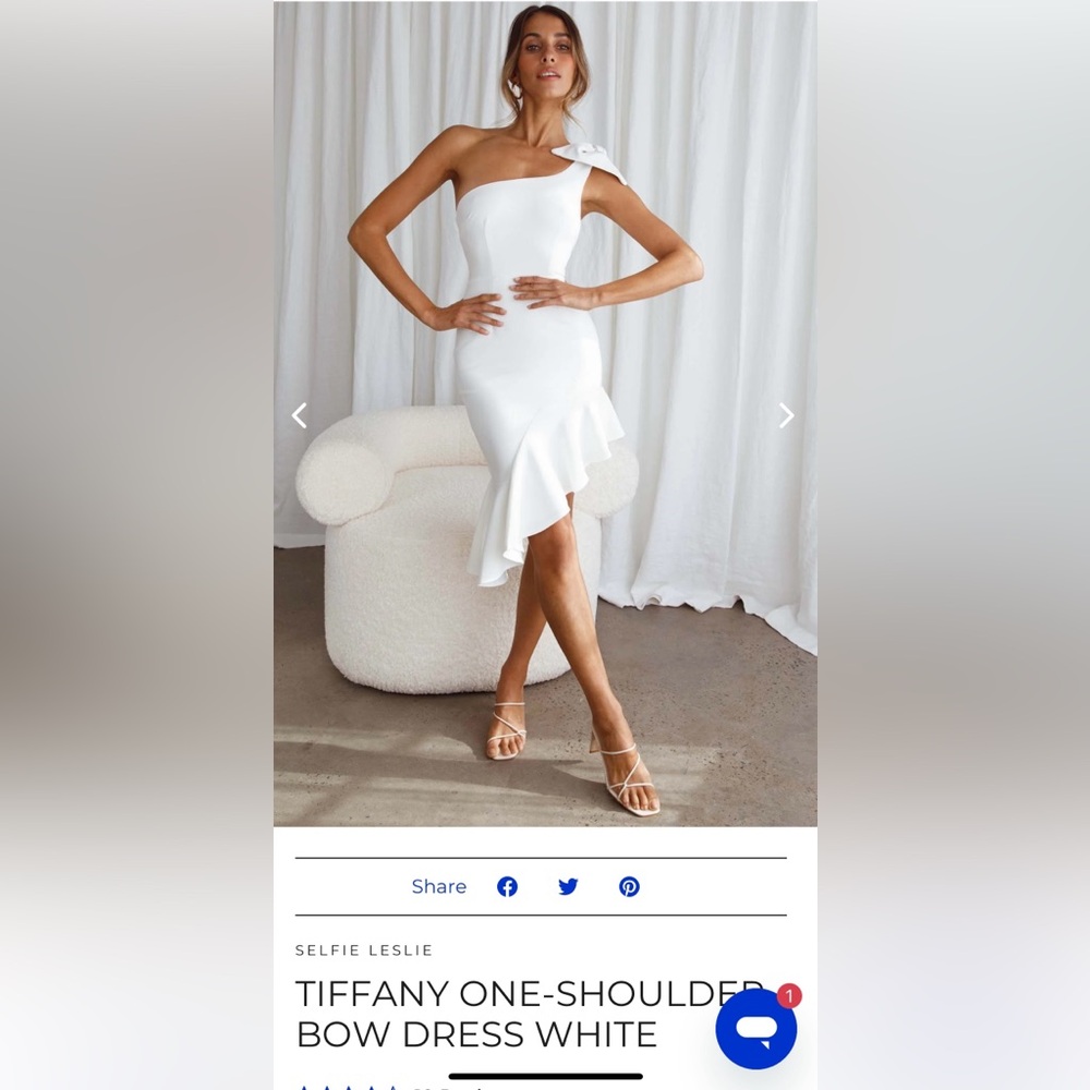 Selfie Leslie One Shoulder Dress